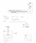 Alternator Electric Starter Fuel Supply Ignition Diagram and Parts List for 21X314-0110-E1  Briggs and Stratton Engine